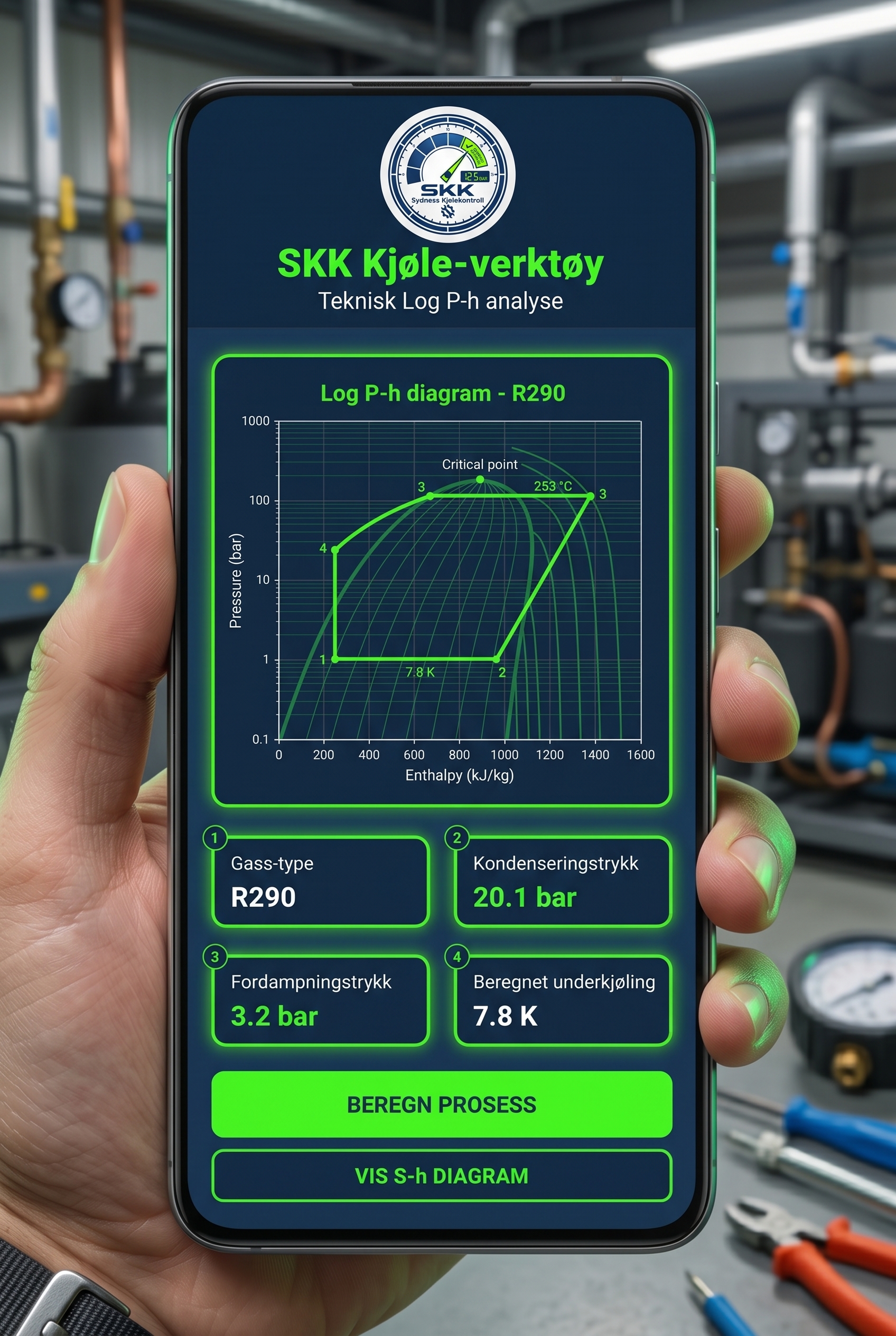 SKK ServiceApp Skjermbilde